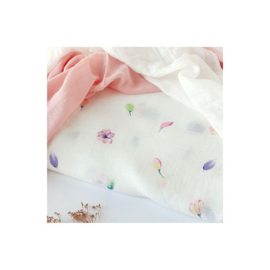 Kiokids Μουσελίνα Bamboo Floral 70x70εκ. Σετ 3τμχ.