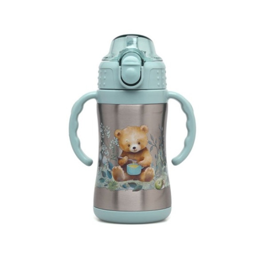 Kiokids Παγούρι Θερμός με Λαβές Little Bear 280ml 6+Μ