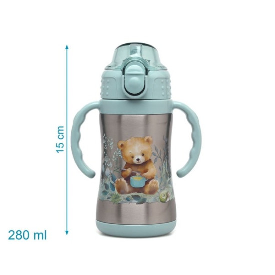 Kiokids Παγούρι Θερμός με Λαβές Little Bear 280ml 6+Μ