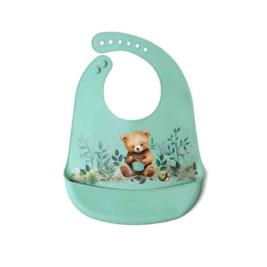 Kiokids Σαλιάρα Σιλικόνης Little Bear