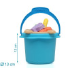 Kiokids Σετ Κουβαδάκια Παραλίας Mini Soft Blue 6τμχ