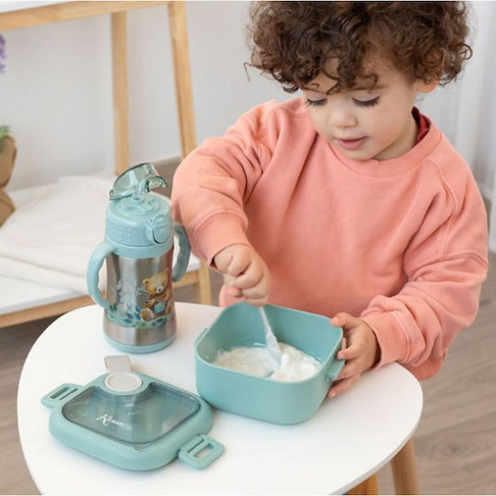 Kiokids Ταπεράκι Φαγητού Mint με Κουταλάκι 750ml