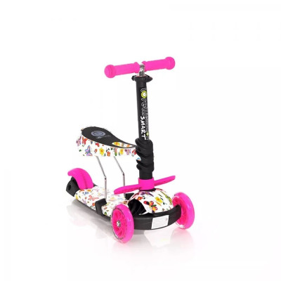 Lorelli Smart Πατίνι Scooter με Κάθισμα Pink Butterfly 10390020021