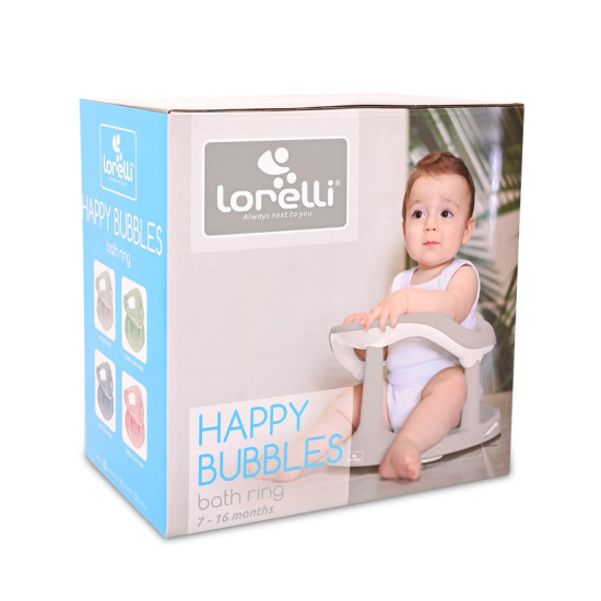 Lorelli Δαχτυλίδι Μπάνιου Happy Bubbles Cool Grey Bear