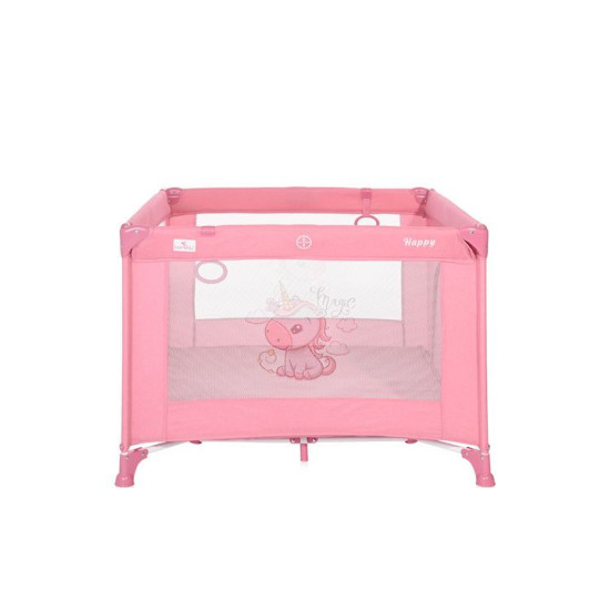 Lorelli Happy Game Zone Τετράγωνο Παρκοκρέβατο 100x100cm Rose Velvet Unicorn 10080532151