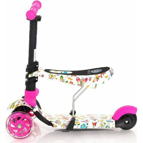 Lorelli Smart Πατίνι Scooter με Κάθισμα Pink Butterfly 10390020011