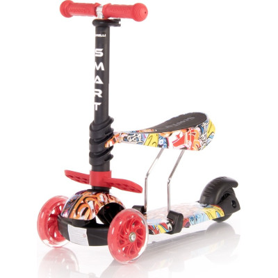 Lorelli Smart Πατίνι Scooter με Κάθισμα Graffiti Red 10390020002