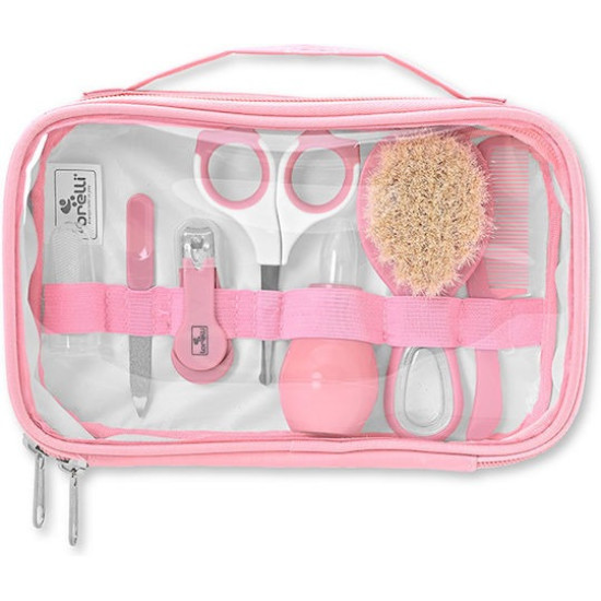 Lorelli Σετ Βρεφικής Φροντίδας με Θήκη Ταξιδιού Deluxe Blush Pink Lorelli Σετ Βρεφικής Φροντίδας με Θήκη Ταξιδιού Deluxe Blush Pink