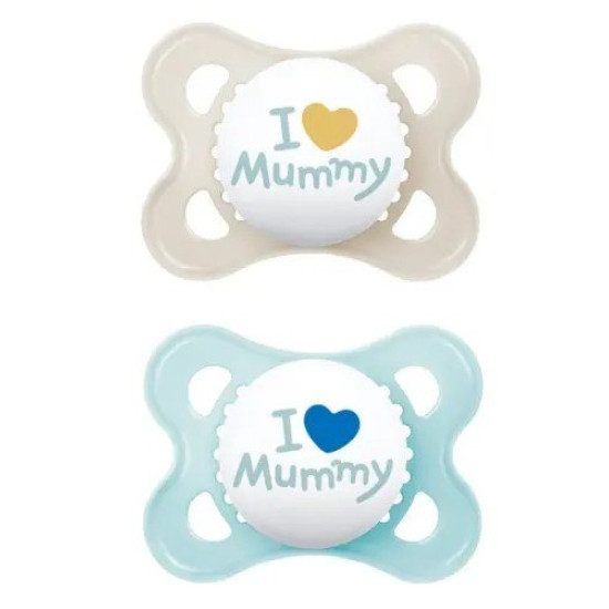 Mam Πιπίλες Original Ι Love Mummy Σιλικόνης 2-6 μηνών 2τμχ Boy