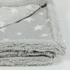 Minene Κουβέρτα Αγκαλιάς & Λίκνου  Luxurious Grey Stars Fleece 75x100cm