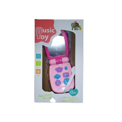  Moni Μουσικό Παιδικό Τηλέφωνο με Ροζ Καπάκι K999-95G