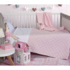 Nef-Nef Σετ Σεντόνια Κούνιας Dream & Wishes 120x170cm Pink 3τμχ