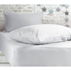 Nef Nef Σεντόνι  Jersey  μακό με Λάστιχο 100%Βαμβ. 70x140cm White