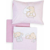 Nef-Nef Σετ Σεντόνια Κούνιας Forever Newborn 120x170cm Pink