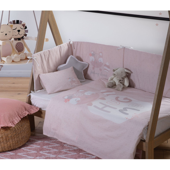 Nef-Nef Σεντόνια Lovely Fox 3τμχ pink