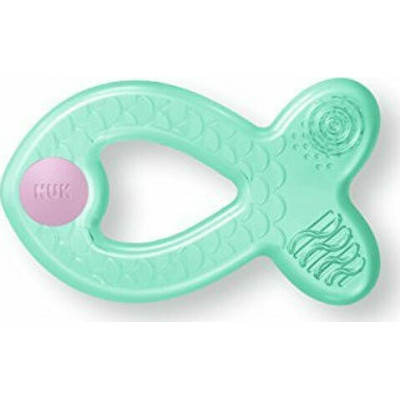 NUK Δακτύλιος Οδοντοφυΐας Extra Cool Green/Pink 3m+ Ψαράκι Πράσινο 10.256.450