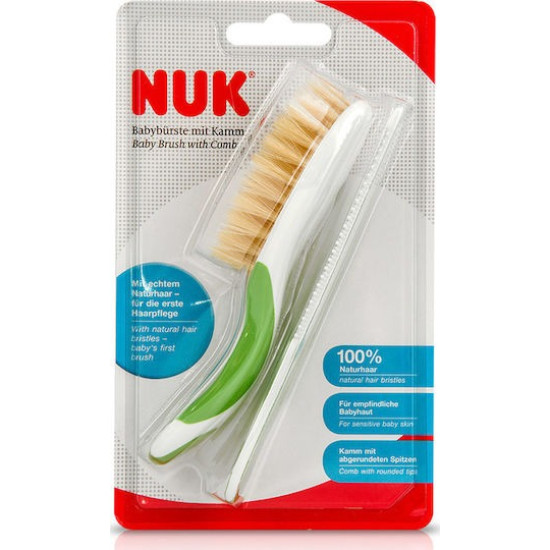 Nuk Βούρτσα Χτένα με Φυσική Τρίχα