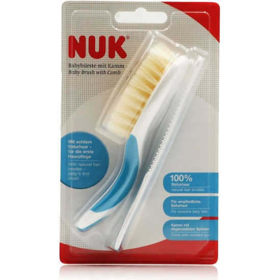 Nuk Βούρτσα Χτένα με Φυσική Τρίχα