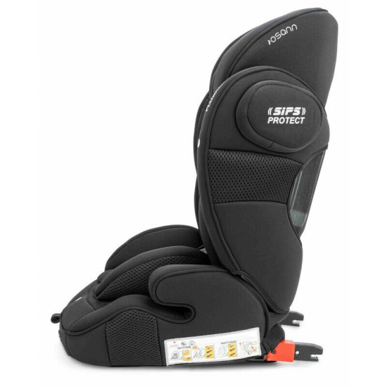 Osann Flux Klimax Παιδικό Κάθισμα Αυτοκινήτου 9-36Kg με Λειτουργία Ψύξης-Θέρμανσης All Black 21 102138300
