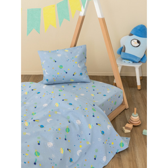Palamaiki Σεντόνια Κούνιας Σετ 3τμχ Poppet Baby PP100