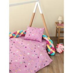 Palamaiki Σεντόνια Κούνιας Σετ 3τμχ Poppet Baby PP101