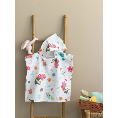 Palamaiki Παιδικό Poncho με Κουκούλα 60x120