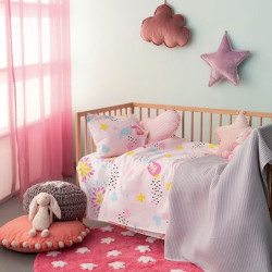 Palamaiki Σετ Σεντόνια Κούνιας My Kingdom με Λάστιχο  MK728 70x140cm 3τμχ