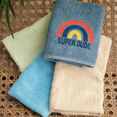 Palamaiki Σετ 4 Πετσετάκια Μπανιου Kids Bath 40×60 Super Dude