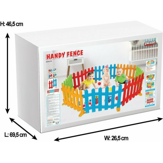 Pilsan Πλαστικός Παιδικός Φράχτης 195x195x48cm New Handy Fence 06192