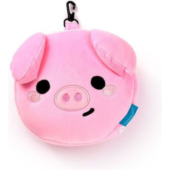 Puckator Μαξιλαράκι Ταξιδίου με Μάσκα Ύπνου Oscar The Pig