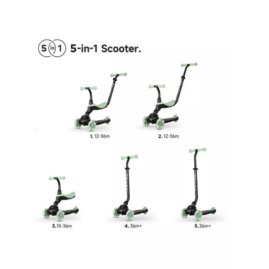 QPlay Sema Evo 5 in1 Scooter Πατίνι Khaki
