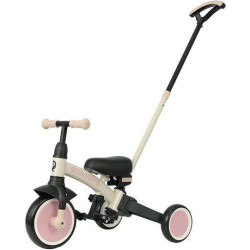 QPlay Stager 3 in1 Αναδιπλούμενο Τρίκυκλο Ποδήλατο Beige/Pink