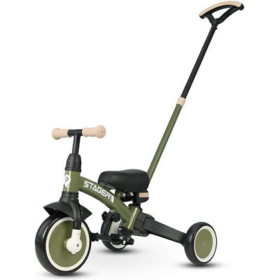 QPlay Stager 3 in1 Αναδιπλούμενο Τρίκυκλο Ποδήλατο Olive Green
