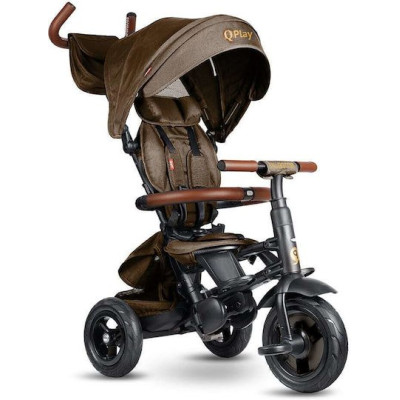 QPlay Rito Deluxe Air Gel Wheels Αναδιπλούμενο Τρίκυκλο Ποδήλατο Brown