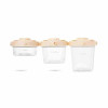 Saro Δοχεία Τροφίμων Cream (Σετ 3τμχ)