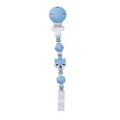 Saro Κλιπ Πιπίλας Σιλικόνης Foxy Blue 0+M
