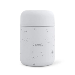 Saro Θερμός Φαγητού Stars Γκρι 300ml