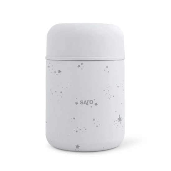 Saro Θερμός Φαγητού Stars Γκρι 300ml