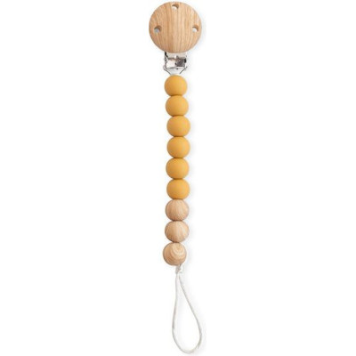Saro Κλιπ Πιπίλας Σιλικόνης Woody Ώχρα 0+M