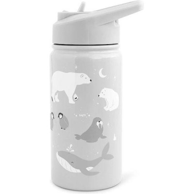 Saro Παγούρι Θερμός Polar Bear 350ml Γκρι