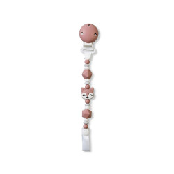 Saro Κλιπ Πιπίλας Σιλικόνης Foxy Old Pink 0+M