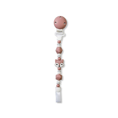 Saro Κλιπ Πιπίλας Σιλικόνης Foxy Old Pink 0+M