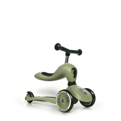 Scoot And Ride Παιδικό Πατίνι Highwaykick 1 Τρίτροχο με Κάθισμα Olive