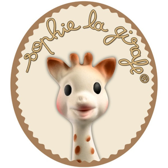 Sophie La Girafe Σόφι Καμηλοπάρδαλη Πανάκι Παρηγοριάς, με Θέση για την Πιπίλα