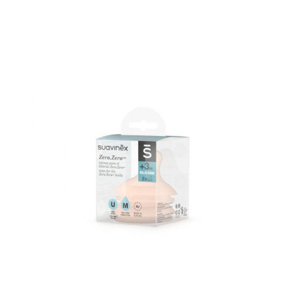 Suavinex Θηλές Anti-Colic Zero.Zero από Ultra Soft Σιλικόνη Μεσαίας Ροής για 3+ μηνών 2τμχ