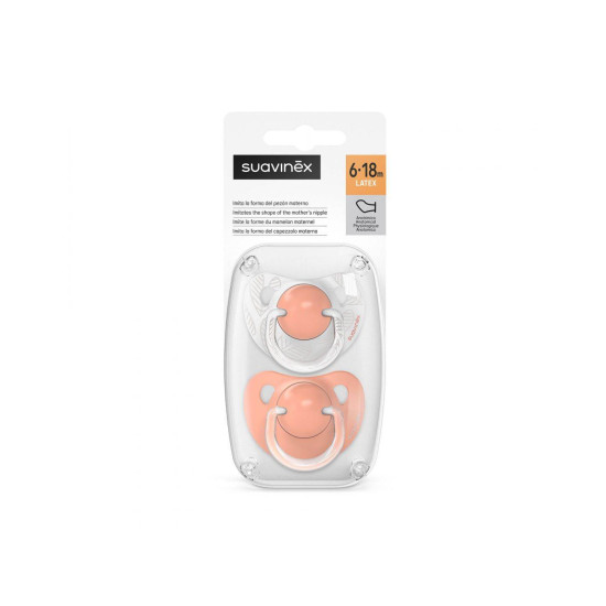 Suavinex Πιπίλες Σιλικόνης SX PRO Anatomical Dreams Pink για 6-18 μηνών 2τμχ
