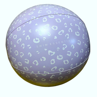 Swim Essentials Φουσκωτή Μπάλα Θαλάσσης 51cm Lila Leopard