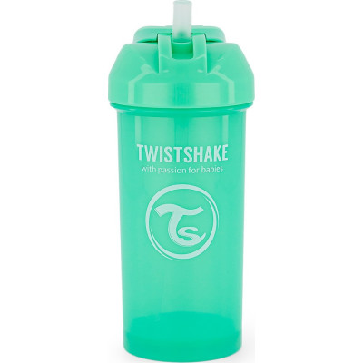 Twistshake Κύπελλο Straw Cup 360ml 6+ Μηνών Pastel Green