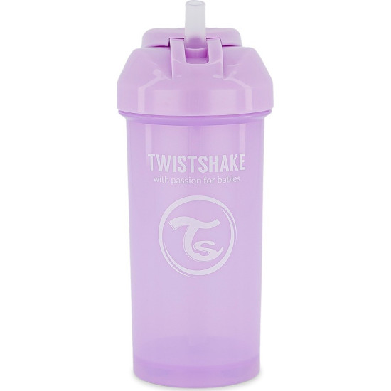Twistshake Κύπελλο Straw Cup 360ml 6+ Μηνών Pastel Purple