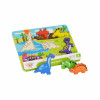 Tooky toys Ξύλινα Σφηνώματα Puzzle Δεινόσαυροι Chunky Puzzle Dinosaurs TKC392